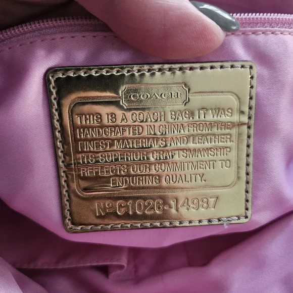 Coach Artistic Red and Pink Tote Bag - Picture 6 of 6